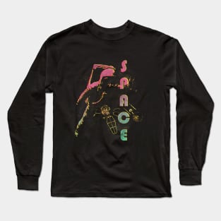 Astronaut In Space Psychedelic Science Fiction Future Long Sleeve T-Shirt